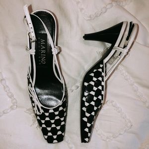 ★ vintage Marino checkered heels ★